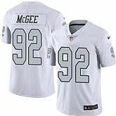 Nike Men & Women & Youth Raiders 92 Stacy McGee White Color Rush Limited Jersey,baseball caps,new era cap wholesale,wholesale hats